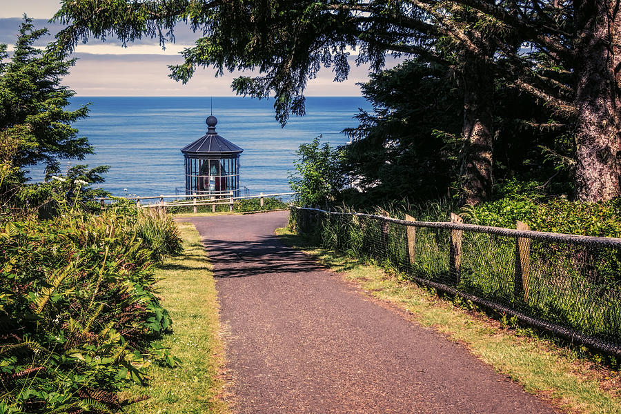 Walkway to Cape Meares Lighthouse Photograph by Joan Carroll