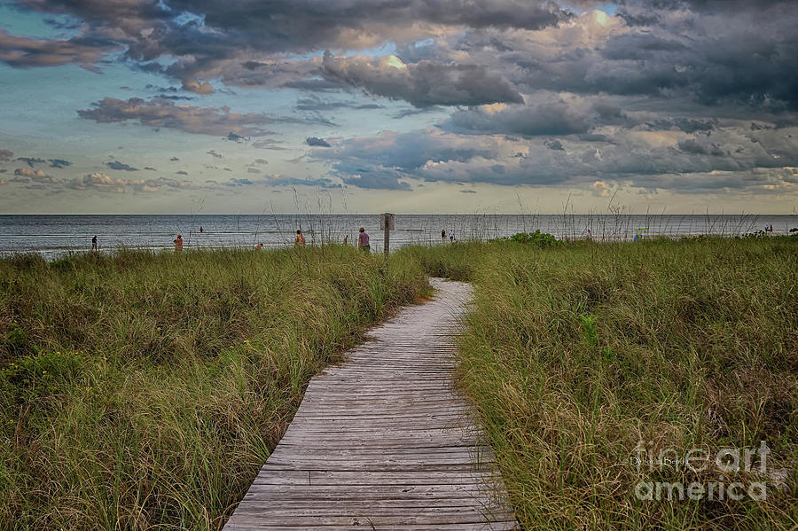 Nature Photograph - Walkway To The Beach by Deborah Benoit