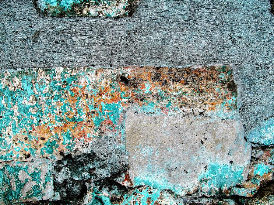 Wall Abstract 117 Photograph by Maria Huntley