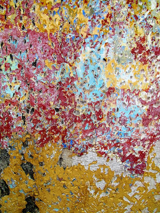 Wall Abstract 123 Photograph by Maria Huntley