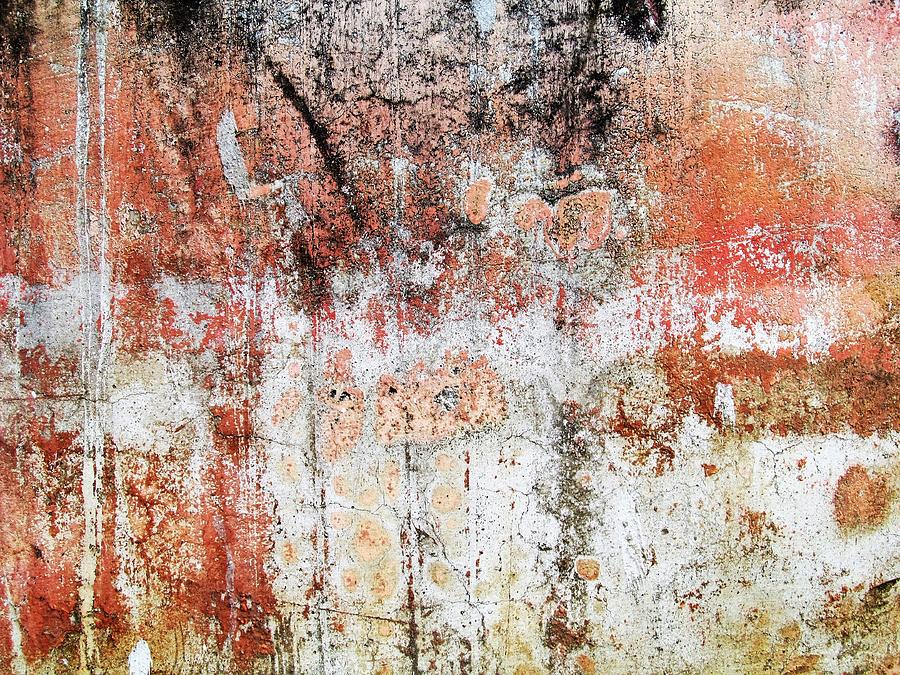 Wall Abstract  183 Photograph by Maria Huntley