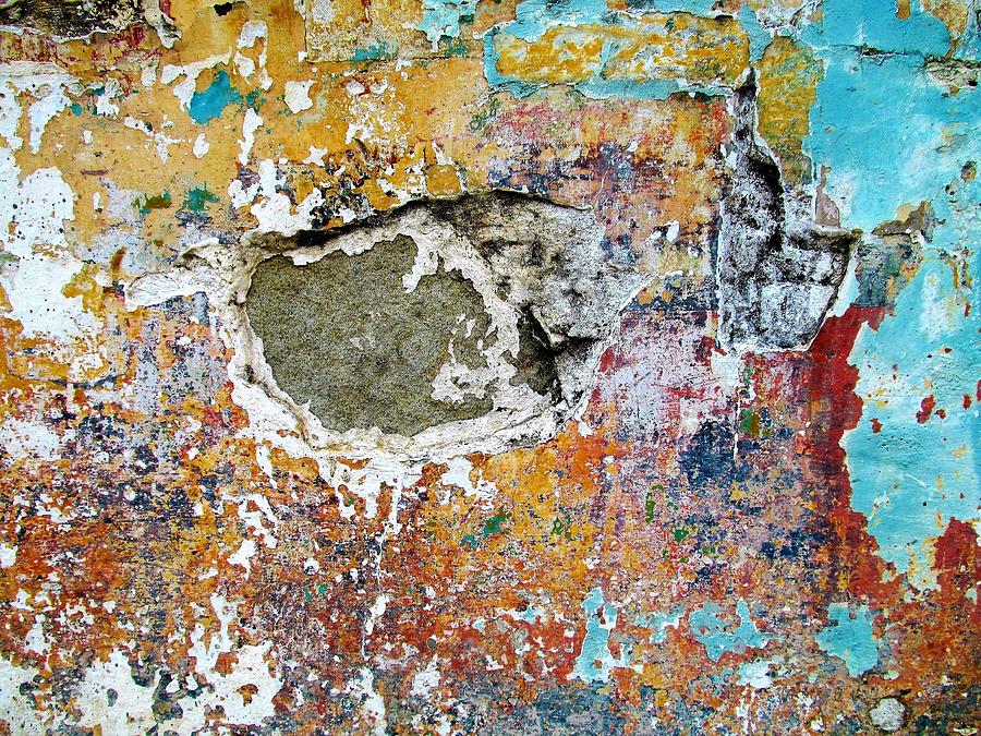 Wall Abstract 196 Photograph by Maria Huntley