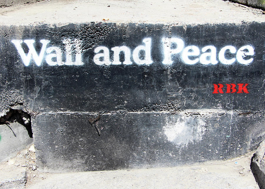 Wall and Peace Photograph by Munir Alawi