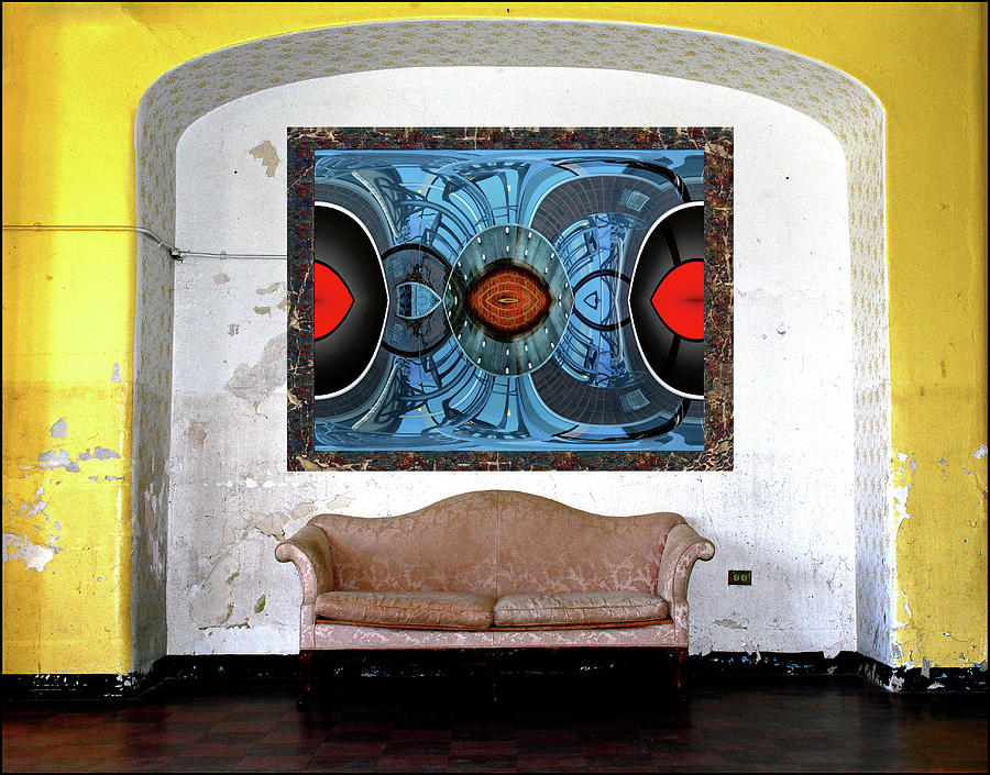 Wall, Couch, Photograph Digital Art by Constance Lowery