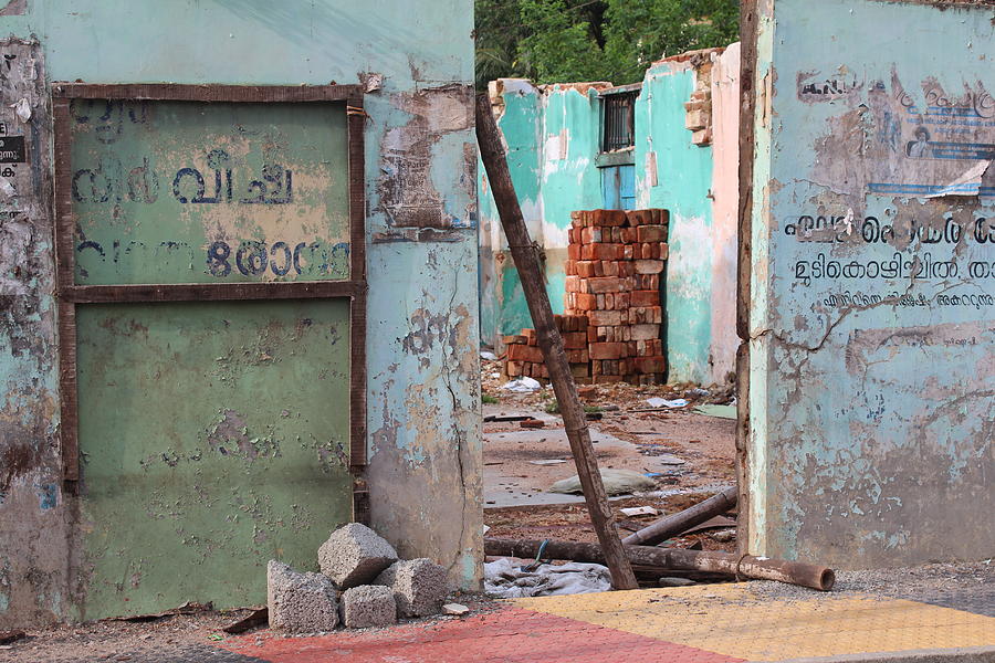 Wall, Door, Open Space in Kochi Photograph by Jennifer Mazzucco