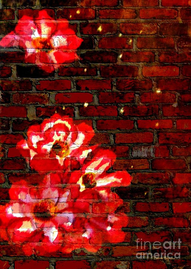 Wall Flowers Mixed Media by Leanne Seymour