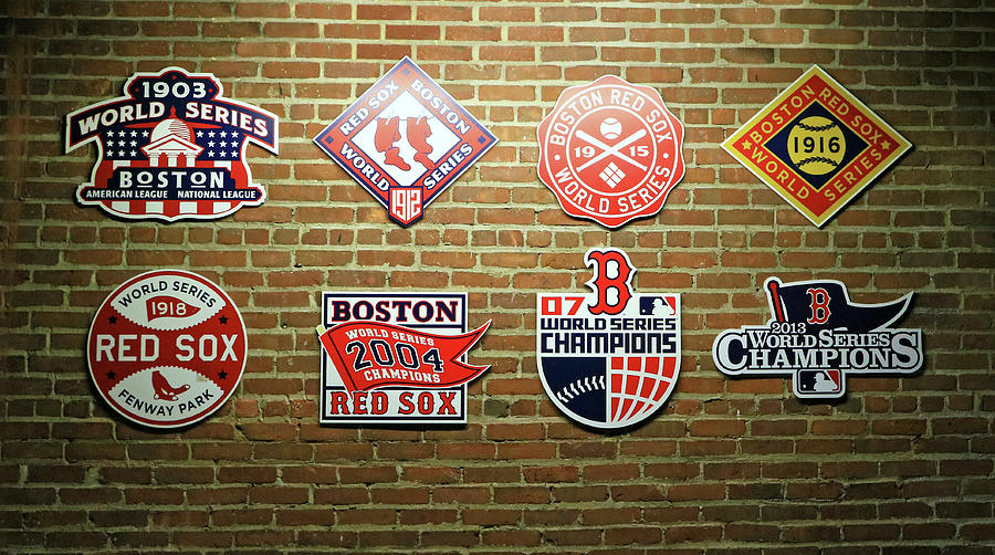 Wall of Championships - Fenway Park Photograph by Allen Beatty