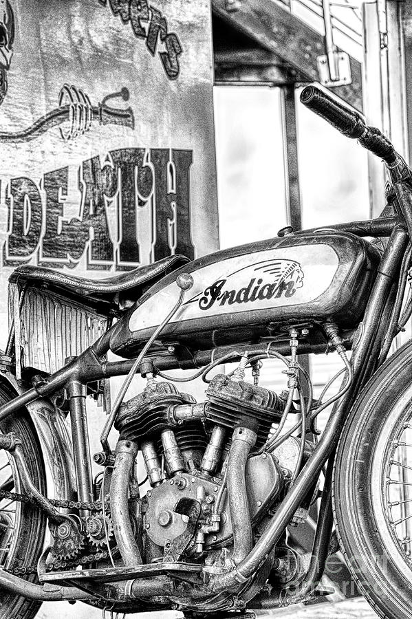 Motorcycle Photograph - Wall of Death Monochrome by Tim Gainey
