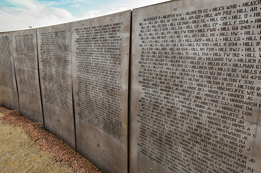Wall of names IBCC Photograph by Gary Eason