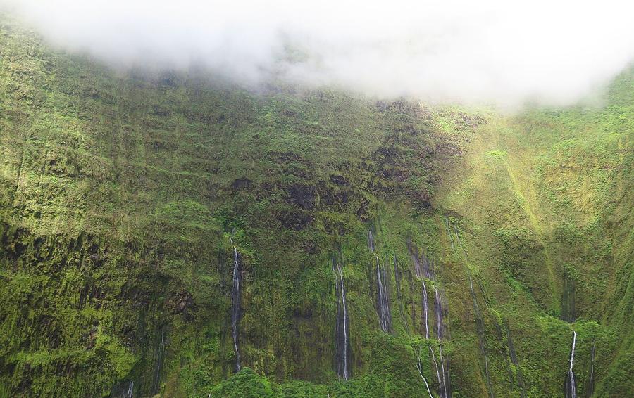 Nature Photograph - Wall of Tears at Molokai Island by Stacia Weiss