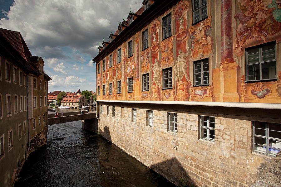 Wall Paintings On Altes Rathaus In Bamberg Photograph
