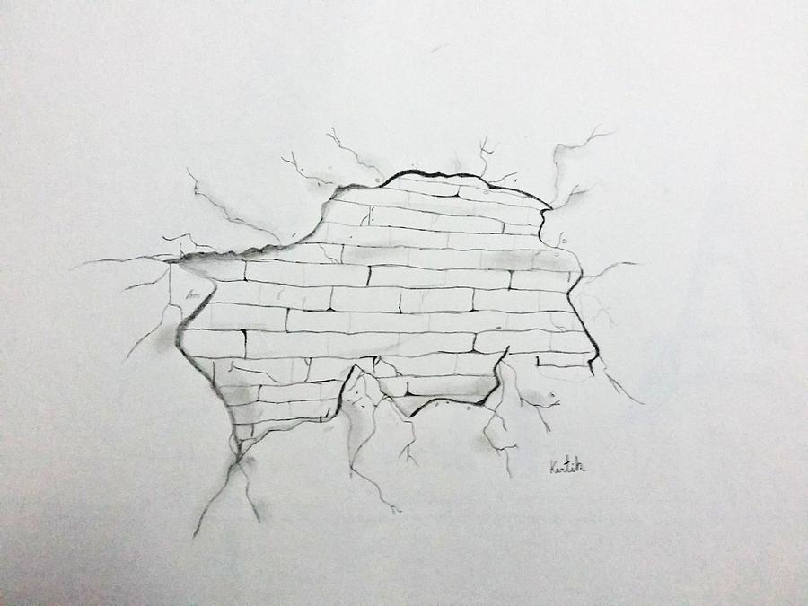 Wall Sketch Drawing by Kartik Sharma - Fine Art America