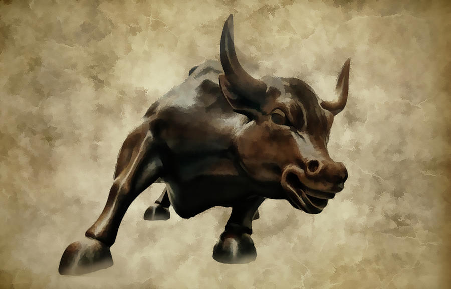 Bull Photograph - Wall Street Bull V by Athena Mckinzie