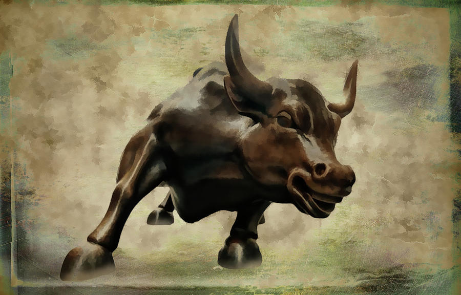 Bull Photograph - Wall Street Bull VI by Athena Mckinzie