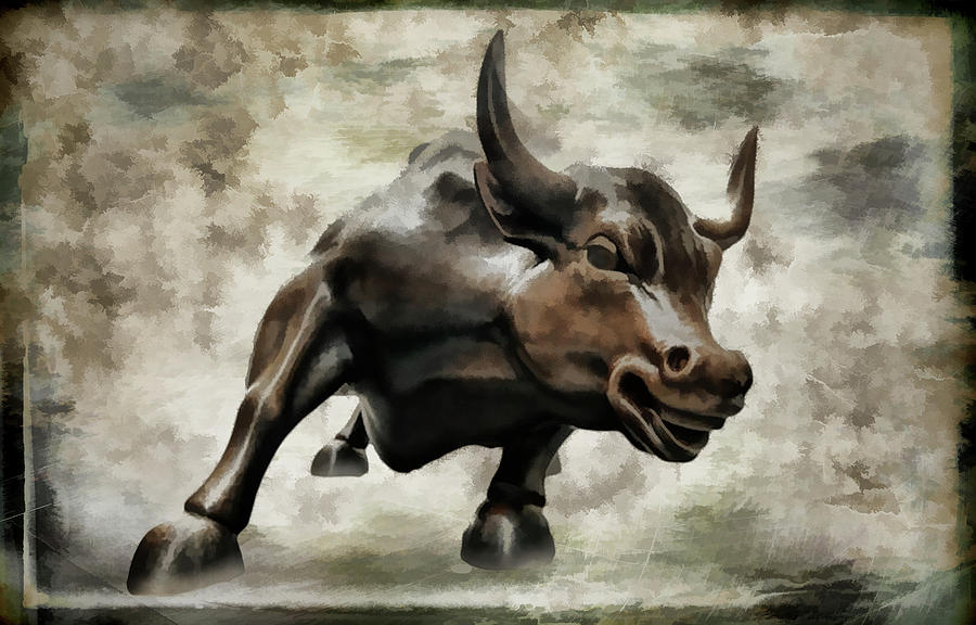 Bull Photograph - Wall Street Bull VIII by Athena Mckinzie