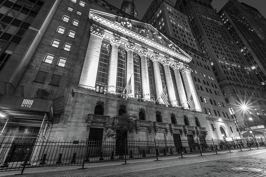Black And White Photograph - Wall Street NYC  by John McGraw