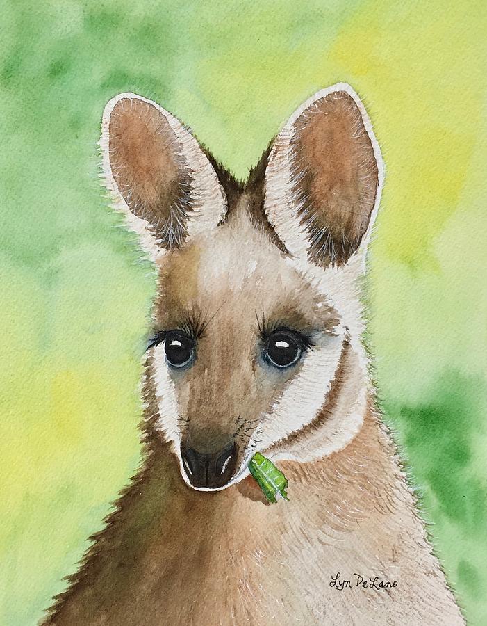 Wallaby Painting by Lyn DeLano