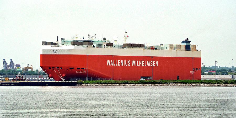Wallenius Wilhelmsen Tombarra 9319753 at Curtis Bay Photograph by Bill Swartwout