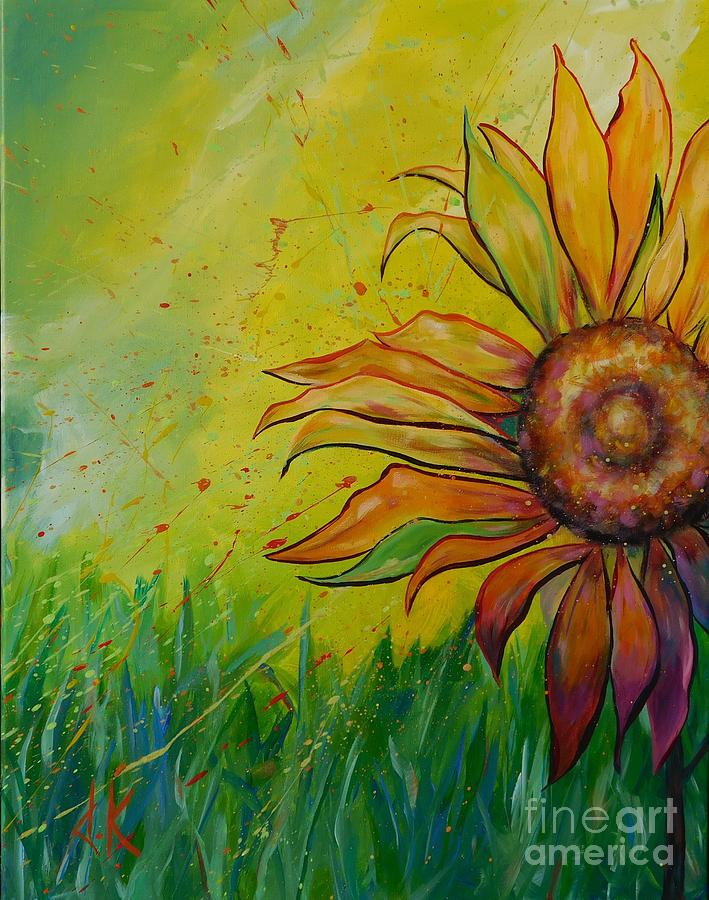Flowers Still Life Painting - Wallflower by David Keenan