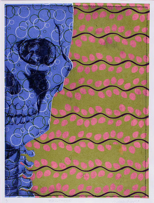 Skull Print - Wallpaper II skull by Kimberly Lavon