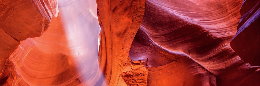Walls Of Light - Antelope Canyon Panoramic Photograph