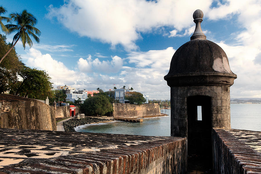 Walls of Old San Juan with a Sentry Box Photograph by George Oze | Fine ...