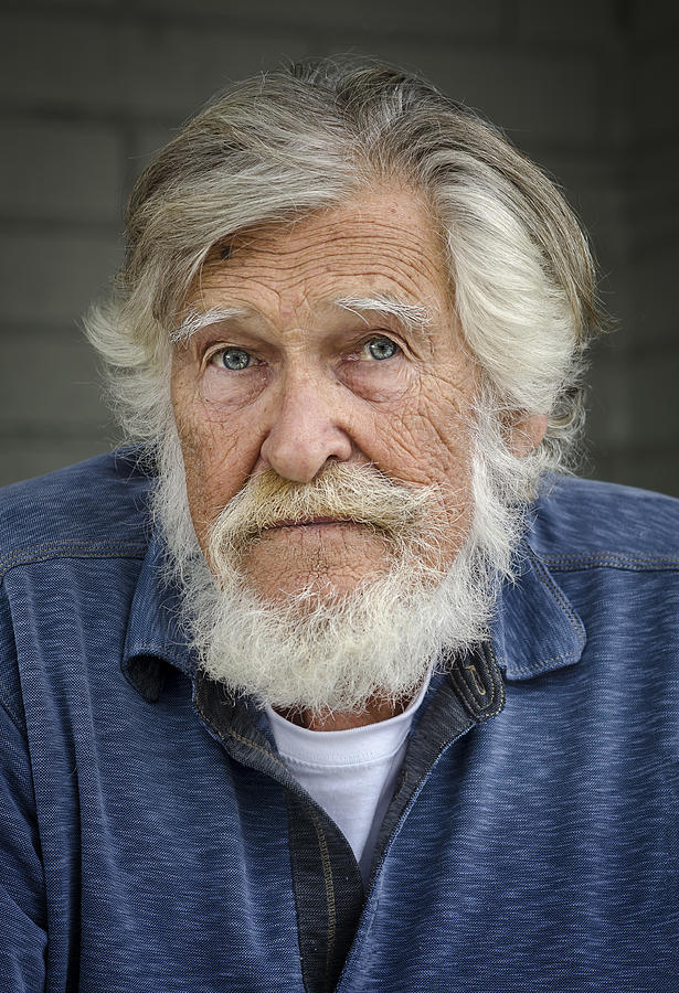 Portrait Photograph - Wally O. by Rick Mosher