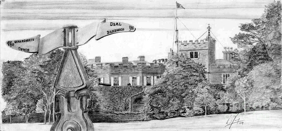 Castle Drawing - Walmer Castle by William Young