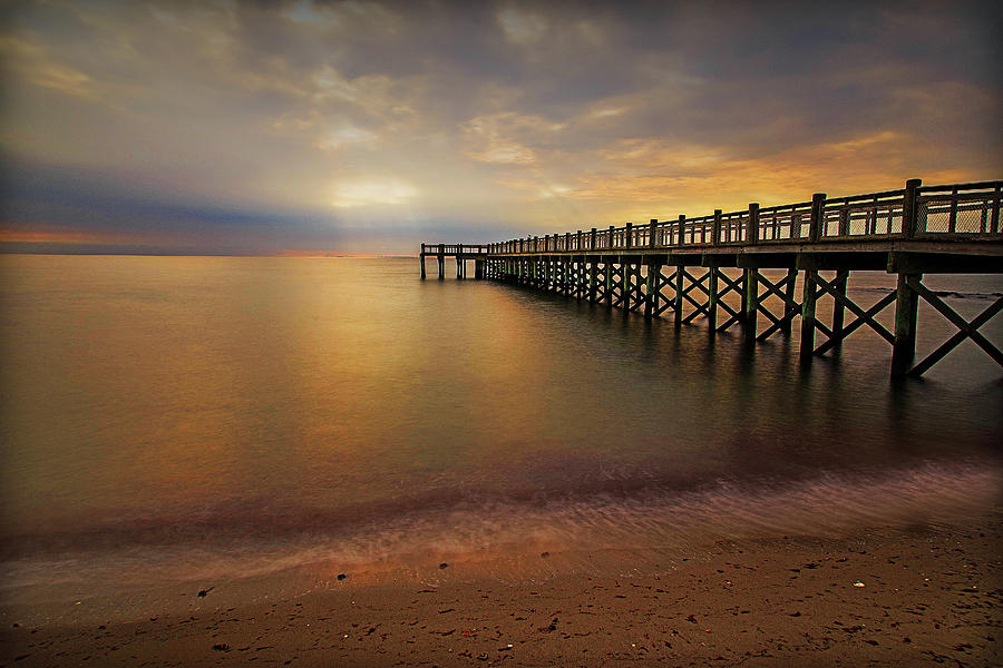 Walnut Beach Pier Photograph by John Vose