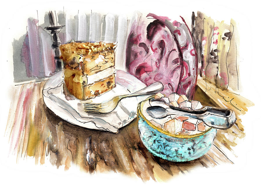 Walnut Cake In Whitby Painting by Miki De Goodaboom