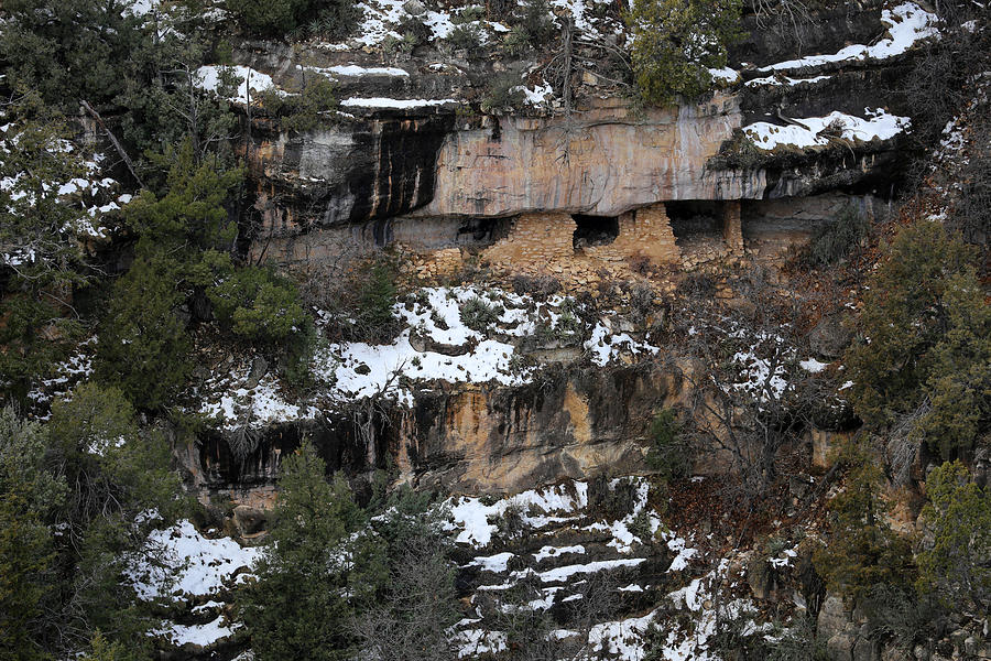 Walnut Canyon Cliff Dwellings 1 Photograph by Mary Bedy