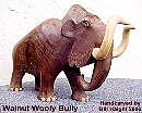 Elephant Sculpture - Walnut Wooly Bully by Bill Haight