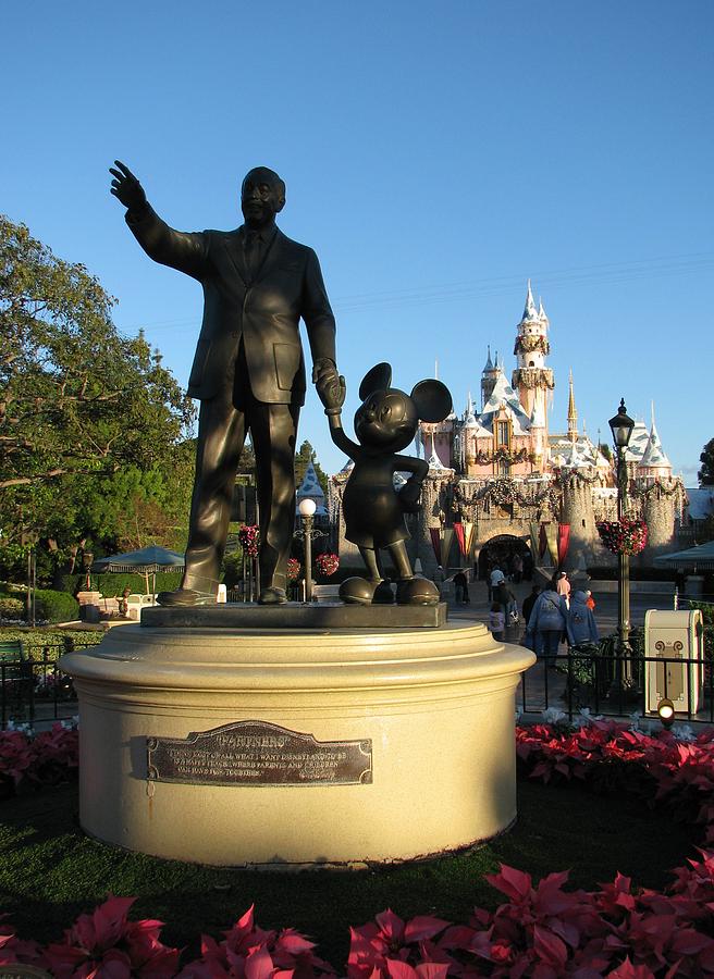 Walt Disney and Mickey Statue Photograph by Amity Kloss | Fine Art America