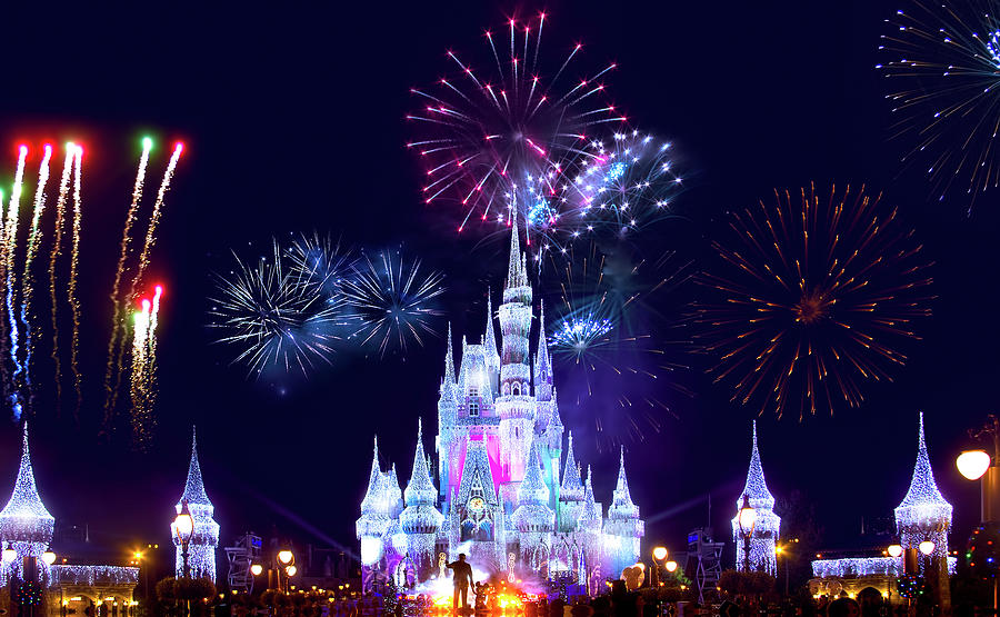 Walt Disney World Fireworks Spectacular Photograph by Mark Andrew Thomas