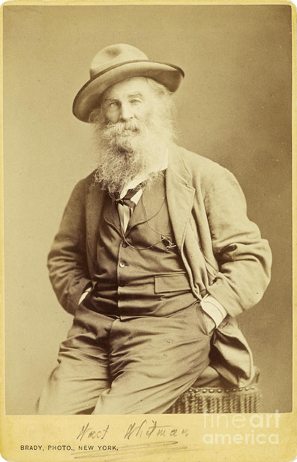 Walt Whitman By Mathew Brady, 1870 Photograph by Getty Research Institute