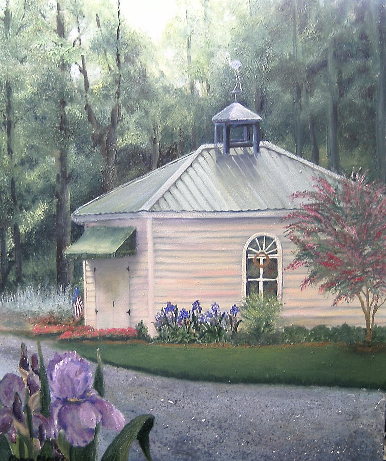 Structure Painting - Walters Potting Shed by Chana Meeks Structure Painting - Walters Potting Shed by Chana Meeks