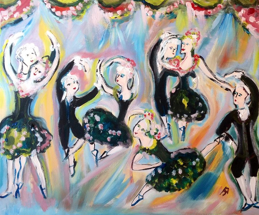 Waltzing With Attitude  Painting by Judith Desrosiers