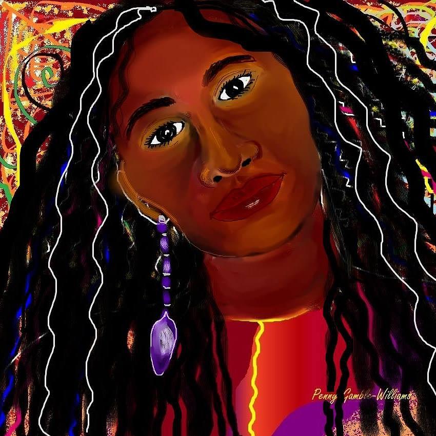 Wampanoag Woman Digital Art by Penny Gamble- Williams