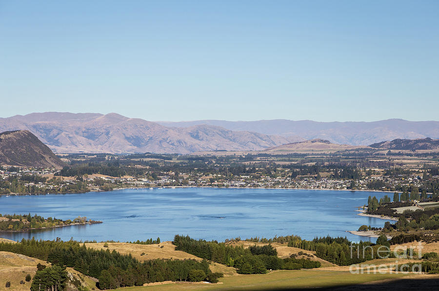 Wanaka aerial view Photograph by Didier Marti