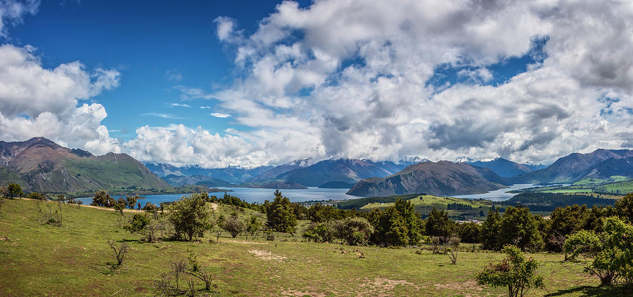 Wanaka New Zealand Panorama Photograph by Joan Carroll