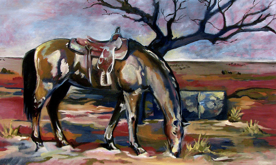 Western Painting - Wanderer by Idie Karr Western Painting - Wanderer by Idie Karr