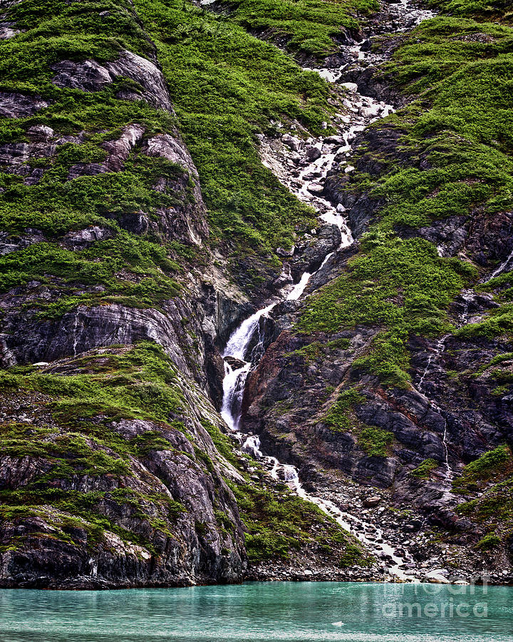 Wandering Waterfall - Alaska Photograph by Rebecca Snyder