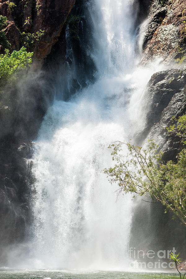 Wangi Falls during wet season Photograph by Andrew Michael