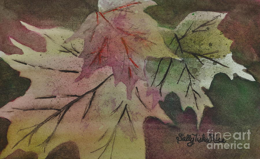 Fall Painting - Waning Foliage by Sally Tiska Rice Fall Painting - Waning Foliage by Sally Tiska Rice