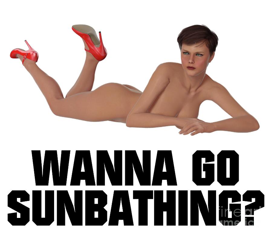 Wanna Go Sunbathing? Digital Art by Esoterica Art Agency