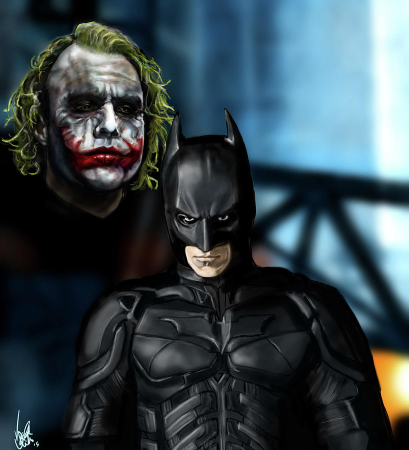 The Dark Knight Digital Art - Wanna know how I got these scars? by Vinny John Usuriello