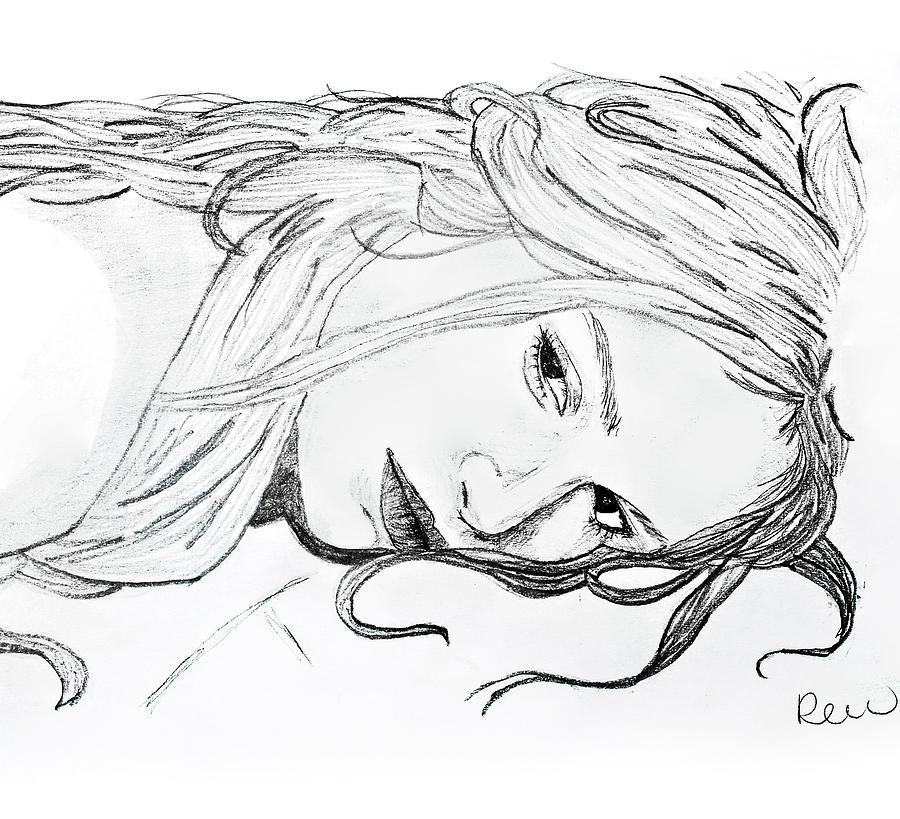 Premium Photo  A drawing of a person lying on the ground with the word   sleep  on the bottom