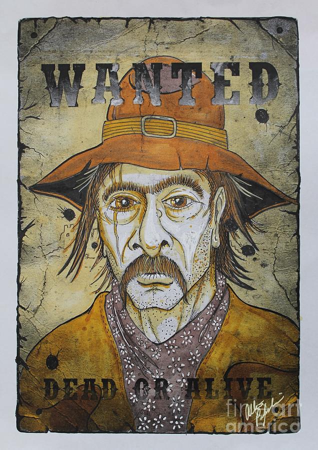 Wanted poster Drawing by Albert Podgurski Fine Art America