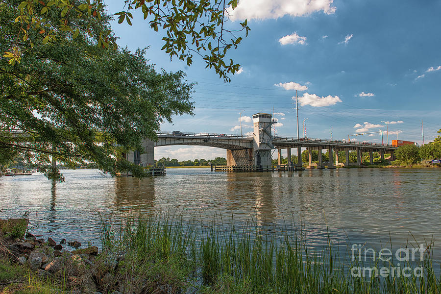 Wappoo Creek Bridge in Charleston SC Photograph by Dale Powell