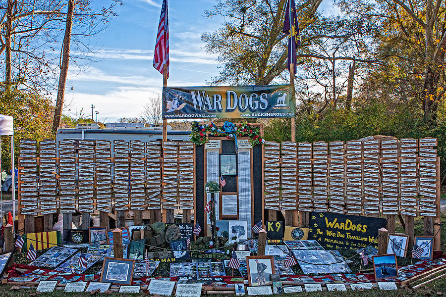 War Dog Memorial  Photograph by Gerald Adams